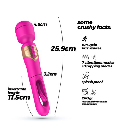 CRUSHIOUS BIG BEN DUAL MASSAGER WITH FLICKER Crushious