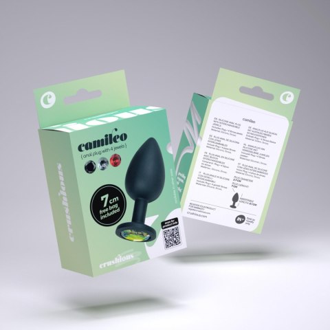 CRUSHIOUS CAMILEO SMALL ANAL PLUG WITH 4 INTERCHANGEABLE JEWELS Crushious