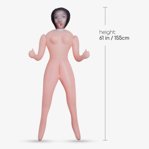 CRUSHIOUS CARMEN THE FEMME FATALE EBONY INFLATABLE DOLL Crushious