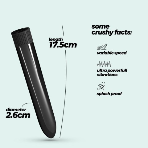 CRUSHIOUS CLASSIC VIBE VIBRATOR BLACK Crushious