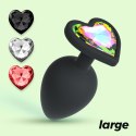 CRUSHIOUS CUORE LARGE ANAL PLUG WITH 4 INTERCHANGEABLE JEWELS Crushious