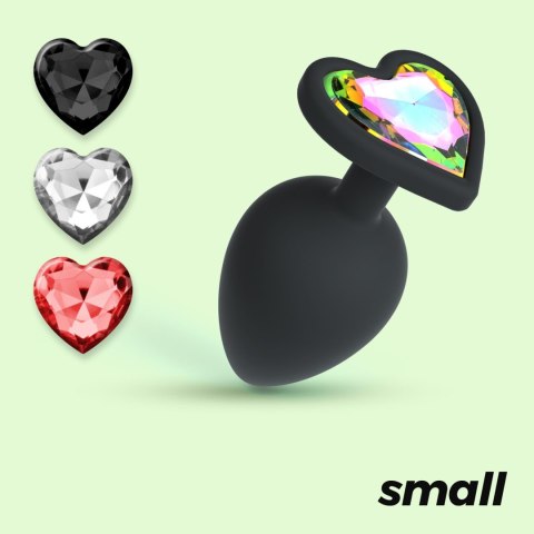 CRUSHIOUS CUORE SMALL ANAL PLUG WITH 4 INTERCHANGEABLE JEWELS Crushious
