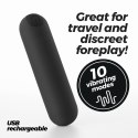 CRUSHIOUS IMOAN RECHARGEABLE VIBRATING BULLET BLACK Crushious