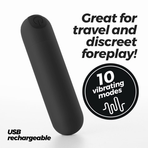 CRUSHIOUS IMOAN RECHARGEABLE VIBRATING BULLET BLACK Crushious