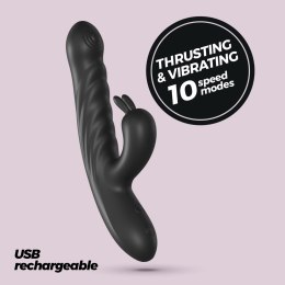 CRUSHIOUS LAPIN THRUSTING RABBIT VIBRATOR BLACK Crushious