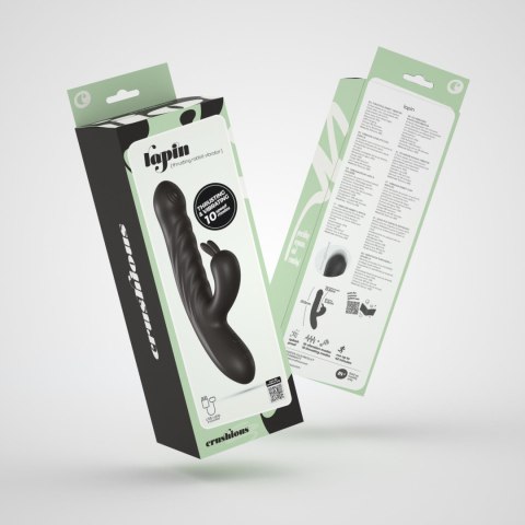 CRUSHIOUS LAPIN THRUSTING RABBIT VIBRATOR BLACK Crushious