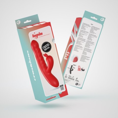 CRUSHIOUS LAPIN THRUSTING RABBIT VIBRATOR RED Crushious