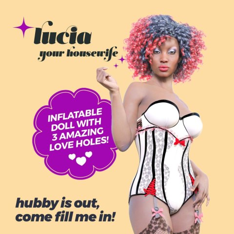CRUSHIOUS LUCIA THE HOUSEWIFE EBONY INFLATABLE DOLL Crushious