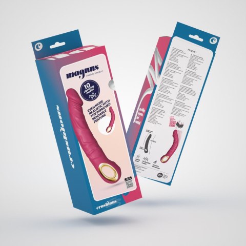 CRUSHIOUS MAGNUS BEND FLEXIBLE VIBRATOR PINK Crushious