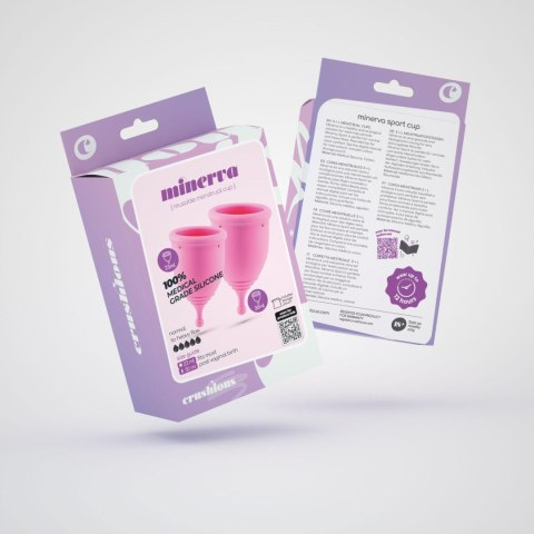 CRUSHIOUS MINERVA S + L MENSTRUAL CUPS WITH POUCH Crushious