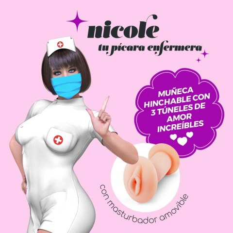 CRUSHIOUS NICOLE LA ENFERMERA INFLATABLE DOLL WITH STROKER Crushious
