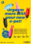 CRUSHIOUS O-PET RABBIT WITH 10 VIBRATION BULLET PINK Crushious