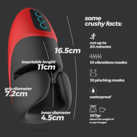 CRUSHIOUS PANCHO RECHARGEABLE MASTURBATOR WITH PRESSURE Crushious