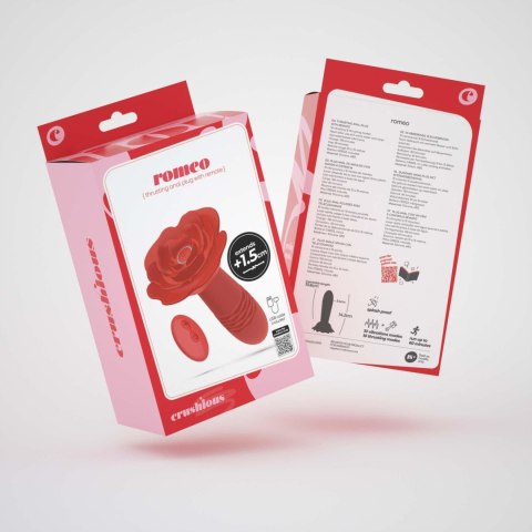 CRUSHIOUS ROMEO THRUSTING ANAL PLUG WITH REMOTE CONTROL Crushious