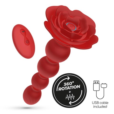 CRUSHIOUS ROSALINE ROTATING ANAL PLUG WITH REMOTE CONTROL Crushious