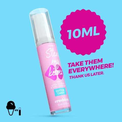 CRUSHIOUS STEAL MY KISSES COTTON CANDY FLAVOUR LUBRICANT GEL 10ML Crushious