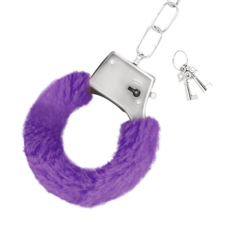 LOVE CUFFS FURRY HANDCUFFS CRUSHIOUS PURPLE Crushious