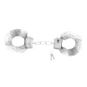 LOVE CUFFS FURRY HANDCUFFS CRUSHIOUS WHITE Crushious