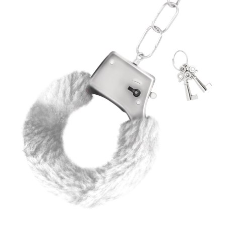 LOVE CUFFS FURRY HANDCUFFS CRUSHIOUS WHITE Crushious