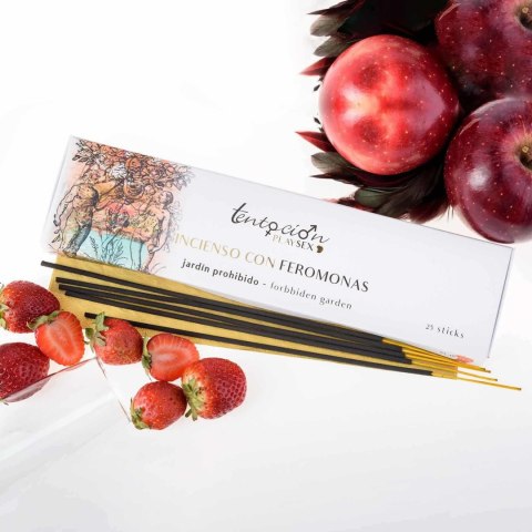 PACK OF 25 PHEROMONE INCENSE STICKS WITH FORBIDDEN GARDEN SCENT TENTACIÓN PLAY SEX Tentación Play Sex
