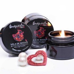 PHEROMONE CANDLE WITH RED BERRIES AROMA 20ML TENTACIÓN PLAY SEX Tentación Play Sex