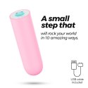 QUACKERS USB RECHARGEABLE VIBRATING BULLET PINK CRUSHIOUS Crushious