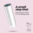 QUACKERS USB RECHARGEABLE VIBRATING BULLET WHITE CRUSHIOUS Crushious