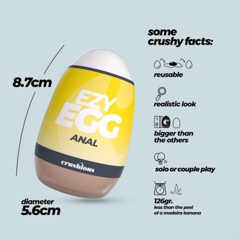 CRUSHIOUS EZY EGG ANAL MASTURBATOR EGG Crushious