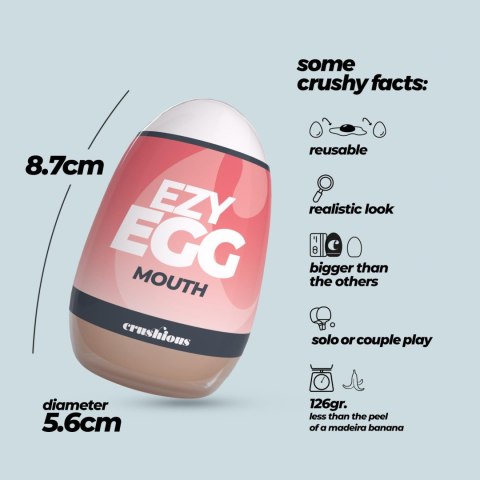 CRUSHIOUS EZY EGG ORAL MASTURBATOR EGG Crushious
