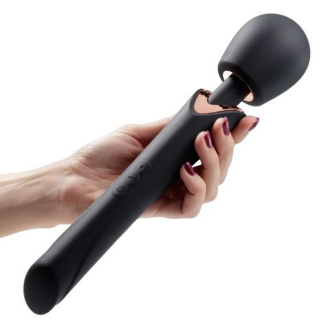 CRUSHIOUS HOLLY RECHARGEABLE WAND MASSAGER BLACK Crushious