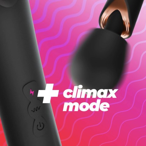 CRUSHIOUS HOLLY RECHARGEABLE WAND MASSAGER BLACK Crushious