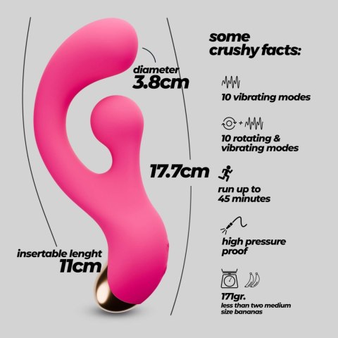 CRUSHIOUS PLEASER VIBRATOR WITH ROTATING STIMULATION Crushious