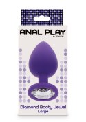 Diamond Booty Jewel Large Purple TOYJOY