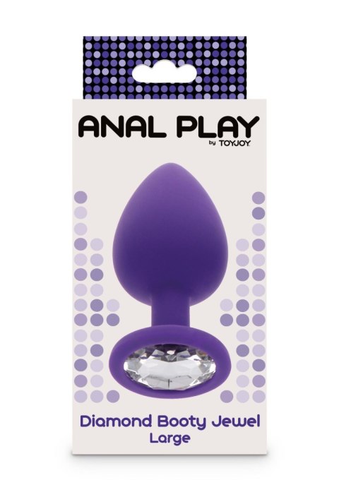 Diamond Booty Jewel Large Purple TOYJOY