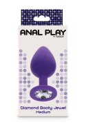 Diamond Booty Jewel Medium Purple TOYJOY