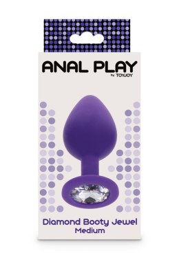 Diamond Booty Jewel Medium Purple TOYJOY
