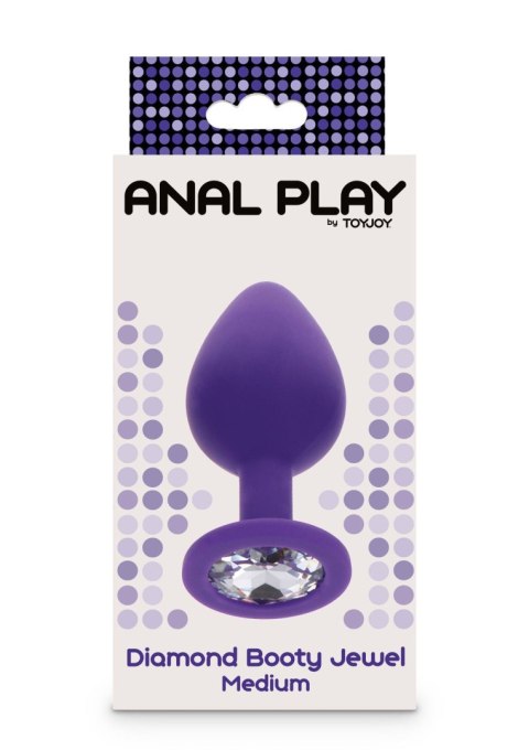 Diamond Booty Jewel Medium Purple TOYJOY