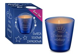 GOOD TIME -Świeca sojowa 120ml - Królowa się relaksuje House of Mugs