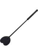 Crop Whip Heart Black Hidden Desire
