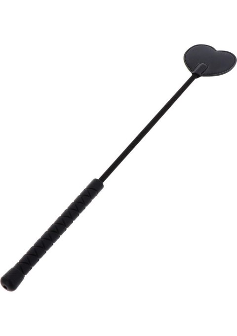 Crop Whip Heart Black Hidden Desire