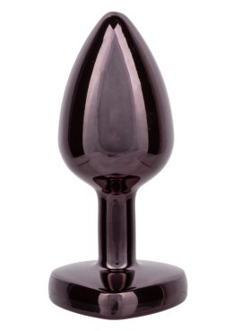 Diamond Heart Plug Small Black CalExotics