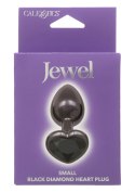 Diamond Heart Plug Small Black CalExotics