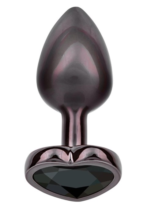 Diamond Heart Plug Small Black CalExotics