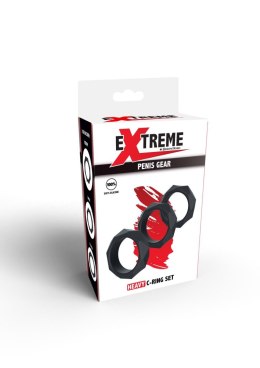 Heavy C-Ring Set Black Hidden Desire