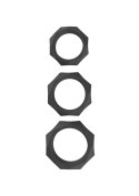 Heavy C-Ring Set Black Hidden Desire