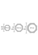 Heavy C-Ring Set Black Hidden Desire