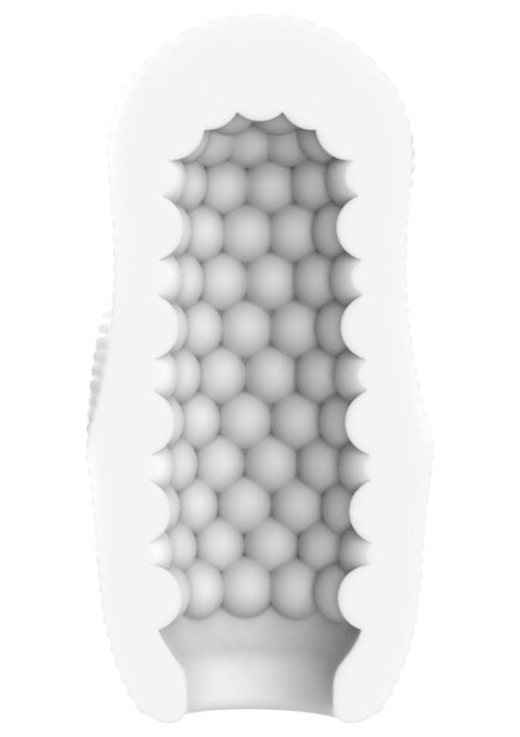 Medium Masturbator Swirl White TOYJOY