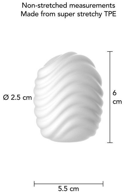 Mini Masturbator Wave White TOYJOY