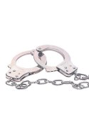 CHROME HANDCUFFS METAL HANDCUFFS W. KEY NMC