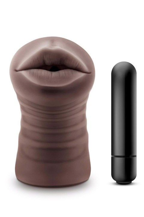 ENLUST KRYSTAL VIBRATING STROKER BROWN Blush